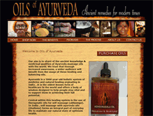 Tablet Screenshot of oilsofayurveda.com